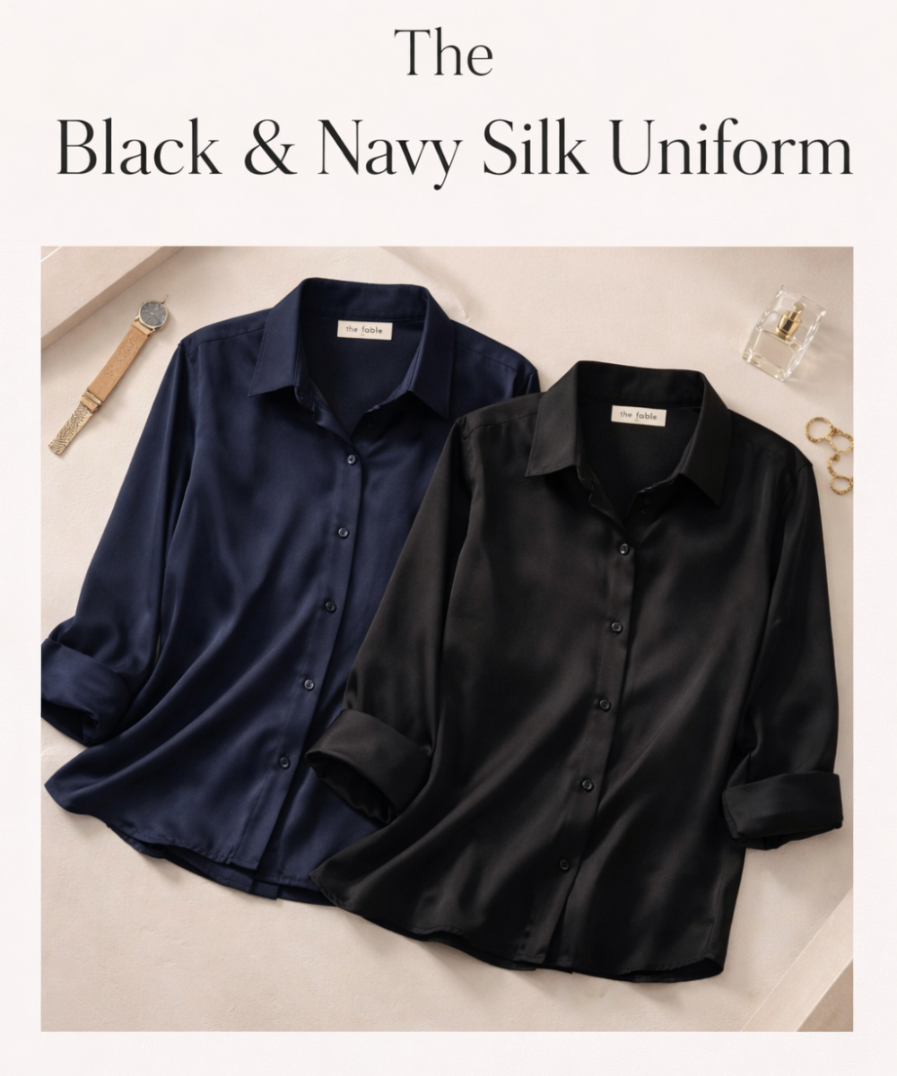The Black & Navy Silk Uniform
