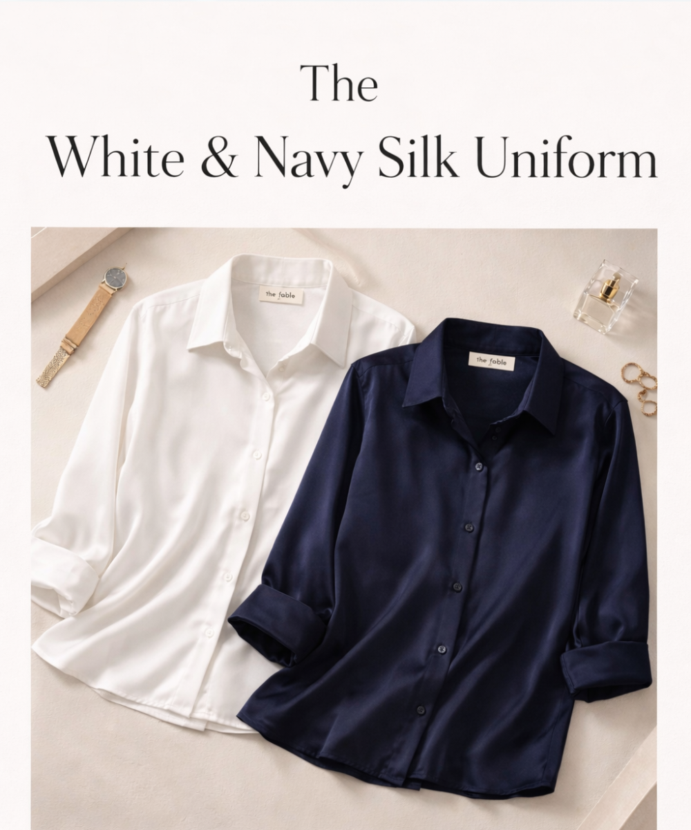 The White & Navy Silk Uniform